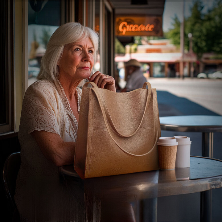 Talia | Geantă de mână de lux din piele moale