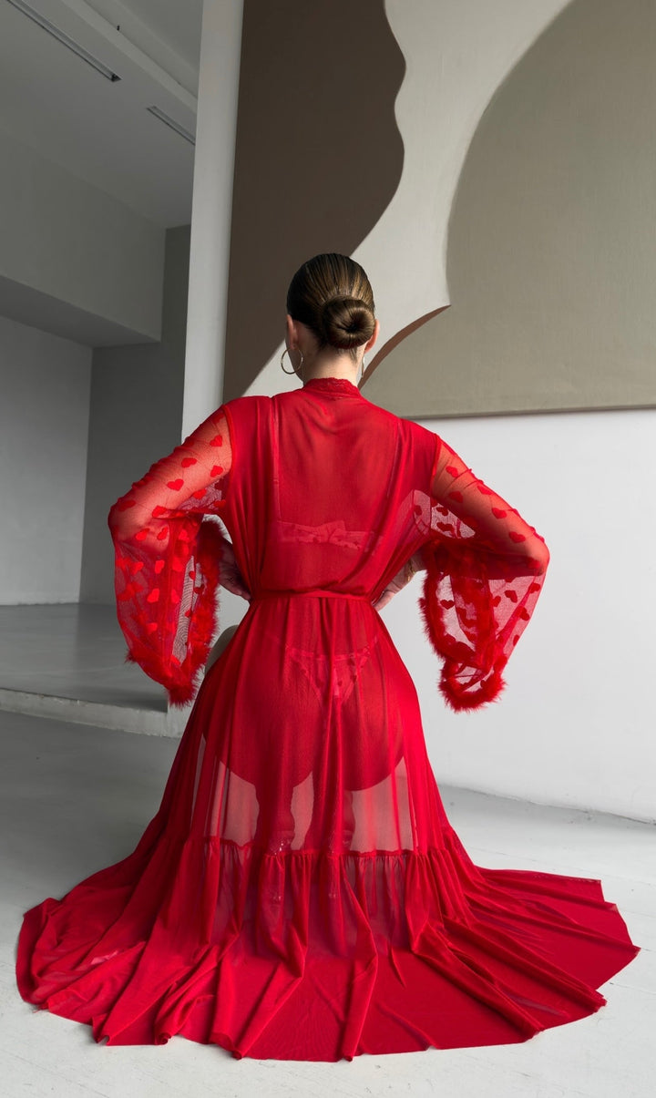 Keira™ | Kimono din Dantelă Transparentă