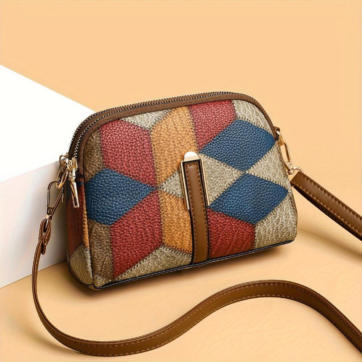 Clio | Mini Geantă Crossbody Patchwork
