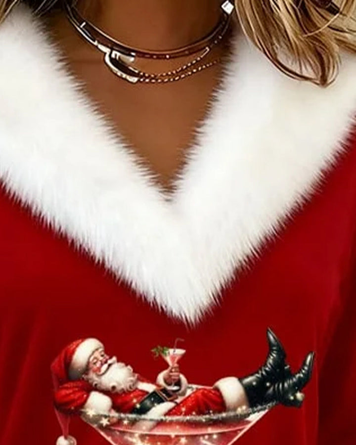 Bluză de Crăciun FurGlam™ 2025 – eleganță, căldură și o fărâmă de farmec festiv!