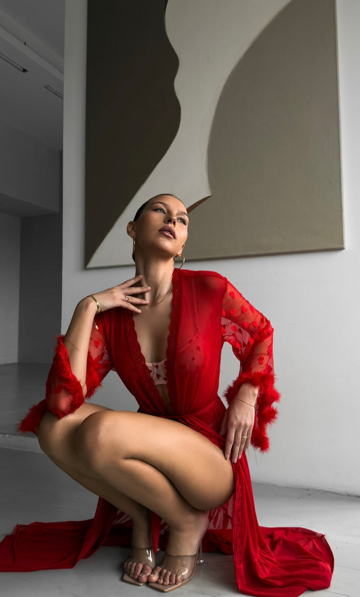 Keira™ | Kimono din Dantelă Transparentă