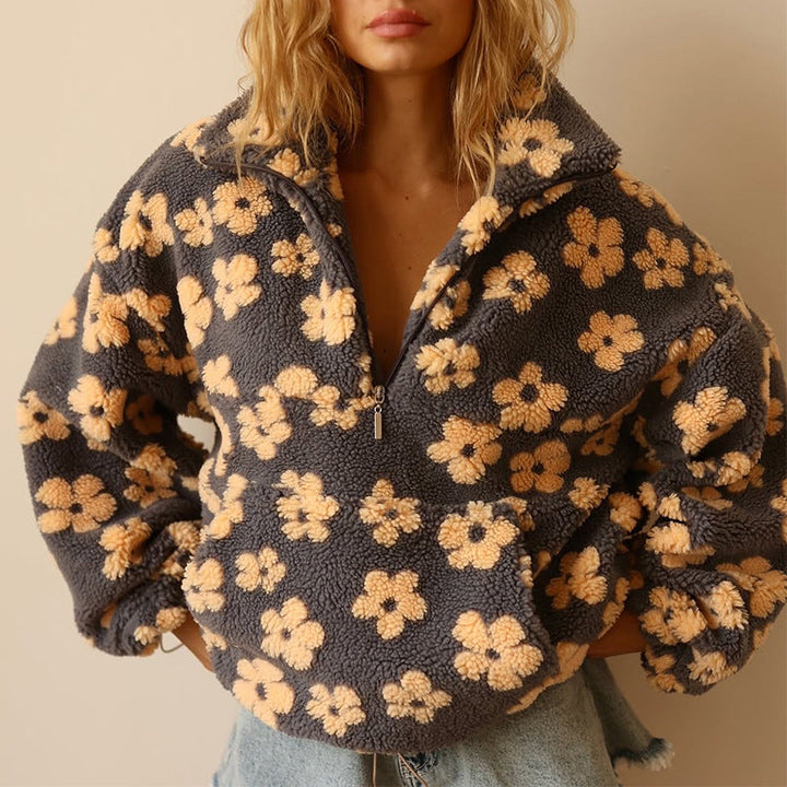 Daisy™ | Hanorac Cald din Fleece Bloom