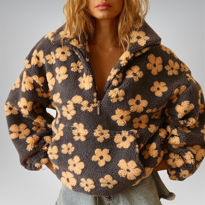 Daisy™ | Hanorac Cald din Fleece Bloom
