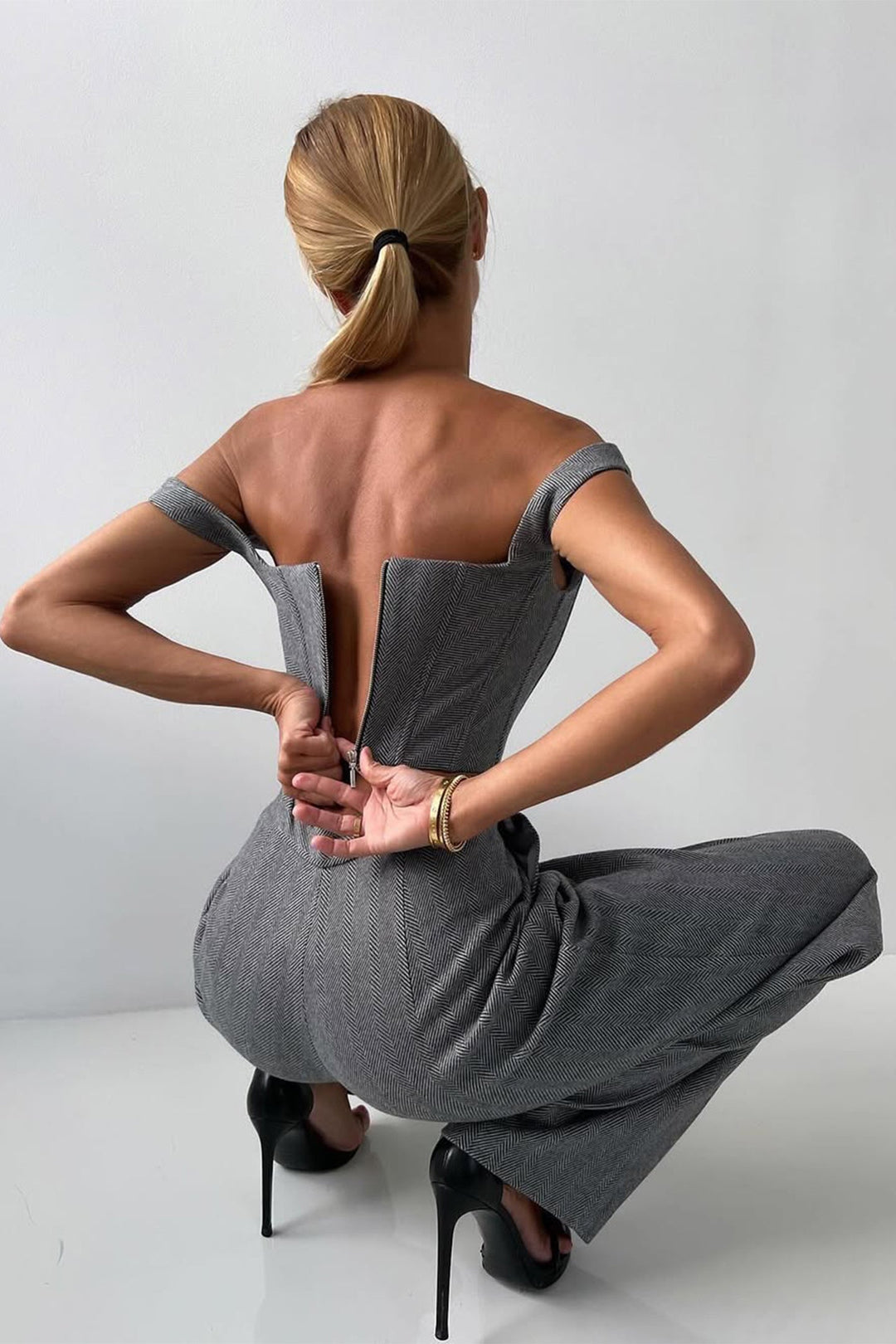 Dolce™ - Set de trei piese cu blazer cu dublă închidere