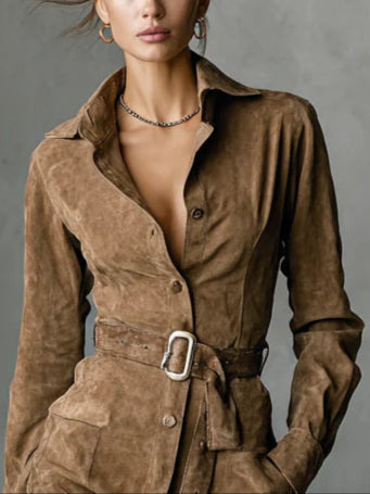 Clara | Rochie midi cu mânecă lungă