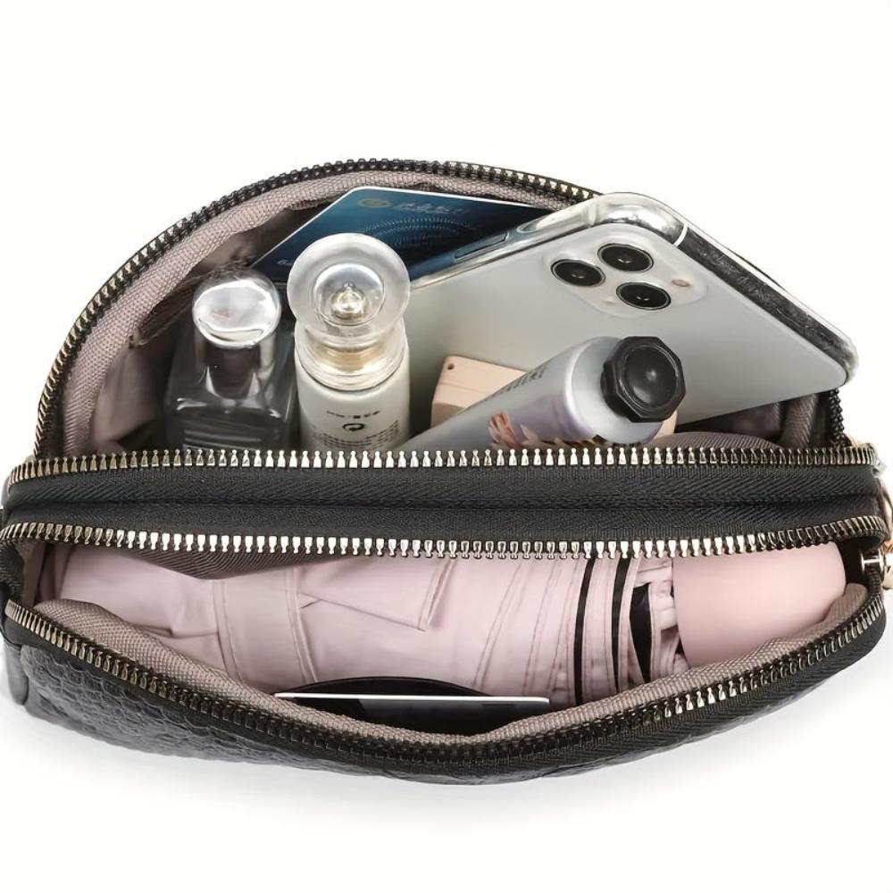 Cora | Belle mini geantă crossbody din piele ecologică cu model crocodil