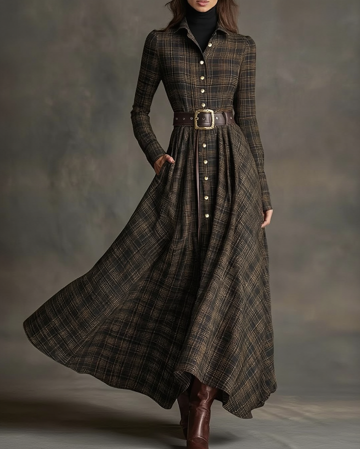 Mónica | Rochie Maxi de inspirație vintage